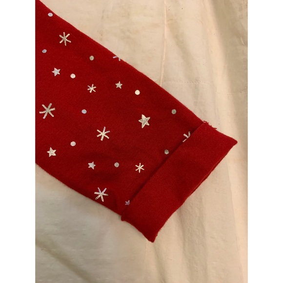 Girls Red & Silver Star Dress - Picture 3 of 4